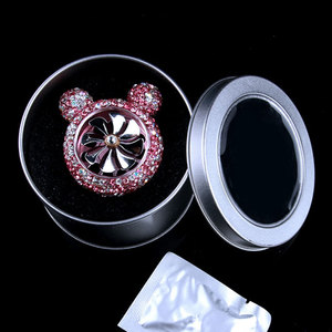 Aromaticos 자동차 핸드 세트 다이아몬드 곰 자동차 공기 청정기 금속 벤트 클립 팬 공기 청정기 자동차 향수 - Product Image 5