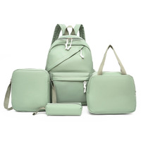 4 pcs/set Sac à dos pour enfants, préscolaire, maternelle, boîte à lunch, sac à dos scolaire avec porte-crayon, sac à main pour étudiants, vente en gros bon marché