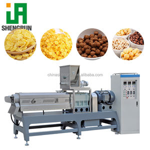 Ligne de production automatique de céréales pour petit-déjeuner, machine de fabrication de flocons de maïs, usine de flocons de maïs, machine de fabrication d'aliments à base de maïs, vente chaude - Product Image 1