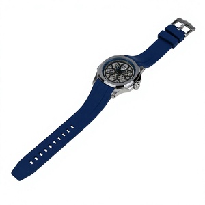 Correa de Reloj de Caucho FKM Natural de 20 mm con Hebilla Sólida y Cubierta Azul Suave y Cómoda - Product Image 2