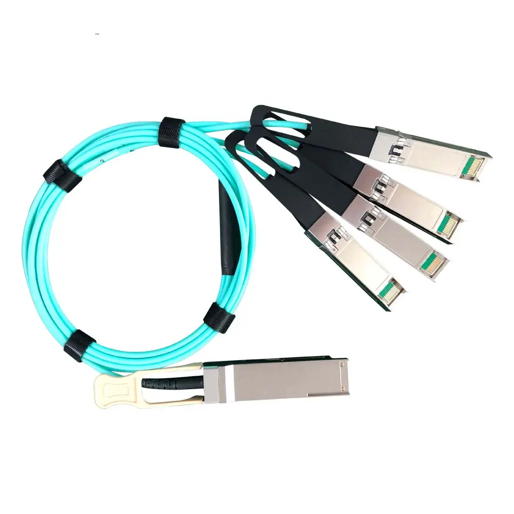 Cable qsfp A SFP 40G QSFP + a 4 Duplex LC Breakout AOC 5M