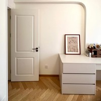 Miroir de coiffeuse avec éclairage LED en bois de pin massif, style moderne européen minimaliste, luxe haut de gamme, personnalisable, appartement