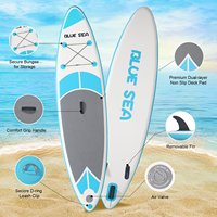 Planche de paddle gonflable portable en PVC Drop Stitch personnalisée pour sports nautiques, surf, stand-up paddle et pêche