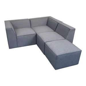 Canapé sectionnel de salon modulaire 4 places moderne Canapé en tissu au design minimaliste en forme d'usine - Product Image 4