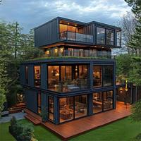 Maison conteneur empilable de luxe, directement de l'usine, avec isolation premium et design architectural moderne pour la vie urbaine