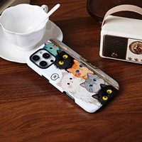 Coque de téléphone Honor 600 Pro en TPU avec motif de chats de dessin animé, protection antichoc pour les modèles 600 Pro/500/300/200