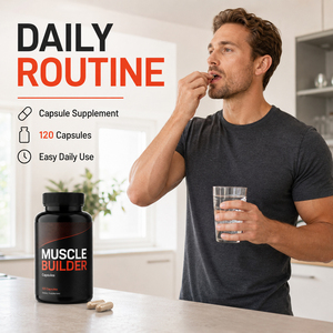 Compléments alimentaires pour la musculation, capsules à base de plantes, extrait de racine de ginseng rouge coréen et d'ashwagandha, booster d'énergie, OEM pour hommes - Product Image 2