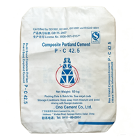 Sac en plastique écologique à fond carré avec valve pour ciment 25KG 50KG, sac tissé en PP vide, sac AD Star