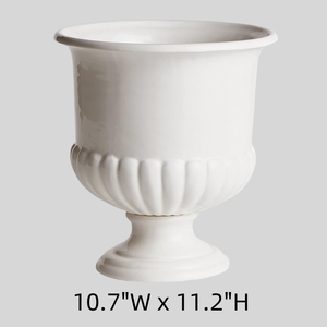Grands pots en céramique pour plantes avec colonne romaine Pot de plantes d'intérieur de style classique en forme de bol pour plantes succulentes <span class=keywords><strong>Poterie</strong></span> de jardin domestique - Product Image 3