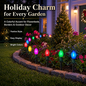 Waterproof IP65 LED <strong>Christmas</strong> <strong>Pathway</strong> <strong>Lights</strong> Indoor Outdoor Plastic Stake <strong>Lights</strong> for Garden Yard Lawn Walkway Holiday Decoration - Product Image 3