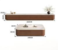 Mueble de TV Colgante de Lujo Italiano de Moda Wayon, Mueble de TV Moderno con Almacenamiento en Color Blanco Crema para Sala de Estar