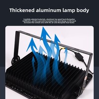 Projecteurs LED IP66 personnalisés 50W 6500K en aluminium moulé, longue durée de vie, haute luminosité, pour l'extérieur, cour, place publique