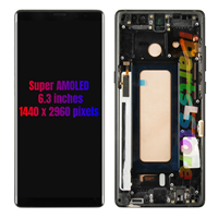 Écran de remplacement iParts pour Samsung Galaxy Note 8 SM-N950U N950U1 SM-N950F N950N N950W N950FD, assemblage d'écran tactile AMOLED
