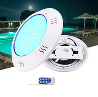 Lumière LED RGB pour piscine AC/DC 12V/24V, entièrement étanche IP68, télécommande RF, portable, à intensité variable