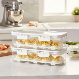 Modern Fresh Storage Box Effective Freshness Preservation <b>Fridge</b> Container Food Grade PET Plastic Rectangle Shape - Product Image 5