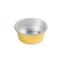 Casseroles jetables de papier d'aluminium de 15oz compte-gouttes de biscuit de forme ronde de capacité moyenne pour la cuisson ou l'emballage alimentaire
