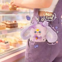 Nouvel Arrivage en Stock : Boîte Mystère Peluche Lapin Trésor à Trois Poches BabyThree, Mignon Pendentif de Sac, Breloque de Sac à Dos, Cadeau d'Anniversaire pour Filles