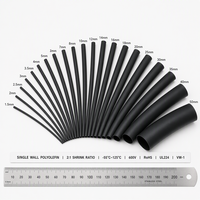 Tube thermorétractable UL224 sans halogène, faible émission de fumée, ultra-mince, en polyoléfine, pour faisceau de câbles, réticulé 2:1