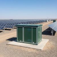 Poste de transformateur préfabriqué triphasé compact 10kV/11kV/6kV/35kV 50Hz, norme IEC, pour projets solaires et d'énergies renouvelables