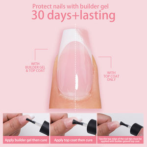 Juego <span class=keywords><strong>de</strong></span> Uñas Artificiales MOBRAY Fáciles <span class=keywords><strong>de</strong></span> Aplicar y Retirar, Punta Francesa Portátil, Versátiles y Elegantes, Uñas Postizas <span class=keywords><strong>de</strong></span> Lujo Hechas a Mano - Product Image 5