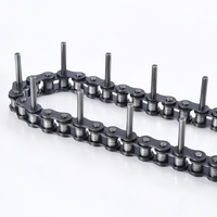 Chaîne à rouleaux de précision à pas court, fournie par l'usine, 60 80 100 120 avec broches allongées, chaîne à rouleaux de convoyeur pour la manutention des matériaux