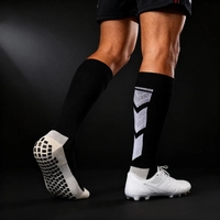 Chaussettes de football professionnelles antidérapantes avec logo personnalisé, chaussettes de football en tissu éponge rembourrées