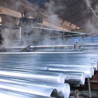 Tuyau rond galvanisé OEM ODM de 8 pouces Sch40, galvanisé à chaud, 6 m, antirouille, fournisseur chinois