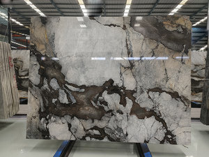 Lujo Brasillia gris mármol losas Calacatta hierro mármol gris oro rosa decoración azulejos modernos pared piso azulejos para Hotel Villa pared - Product Image 2