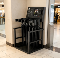 Máquina Expendedora Inteligente de Paraguas Compartidos, Kiosco de Alquiler con Código QR de Autoservicio 24H para Centros Comerciales, Hoteles y Estaciones, Dispensador de Paraguas Automático