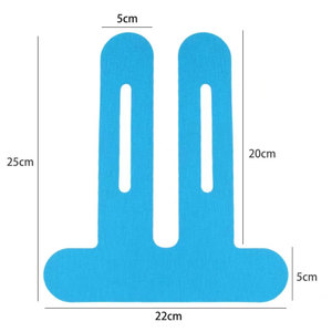 Cinta de kinesiología de 22cm x 25cm <span class=keywords><strong>para</strong></span> rodilla, cinta muscular elástica de Color personalizada <span class=keywords><strong>para</strong></span> ejercicio, cinta de kinesiología impermeable médica, muestra - Product Image 4