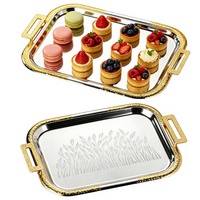 Grensoverschrijdende licht-luxe ijzeren schaal voor snacks, snoep, desserts & fruit voor woonkamer, hotel, restaurant, bruiloftdecoratie