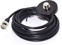 Antena Radio Mobil VHF/UHF Dual Band wlaniot dengan Konektor BNC Male, Dudukan Magnet, Kabel RG58 5M
