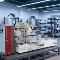 Sierra de Corte de Doble Cabezal con Control CNC de Alta Precisión Parker 5.9KW 135X300MM para Perfiles de Aluminio, PVC y Acero Inoxidable