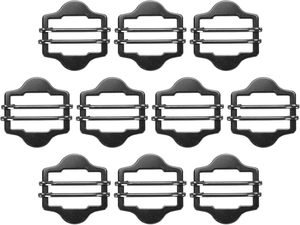 Hebillas metálicas para chalecos, ajustadores deslizantes, cierres hexagonales de doble pasador para trajes, cinturones, bolsos, ropa y accesorios de bricolaje. - Product Image 1