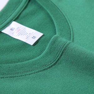 T-shirt décontracté à manches courtes 220g, coupe ample personnalisée, en pur coton, imprimé motif dessin animé, logo lettré, couleur unie blanche, chemise de base - Product Image 3