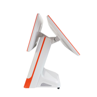 Nouveau design, terminal de point de vente tactile à écran 15,6 pouces avec cadre à angle droit, vente en gros, logo personnalisé, système de point de vente tout-en-un, PC