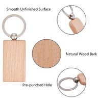 Porte-clés et porte-clés en bois vierges de luxe personnalisables DIY, supports de sublimation, impression UV, gravure laser, cadeaux promotionnels