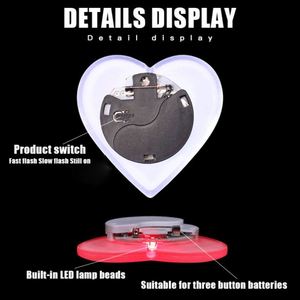 Broche Luminoso LED al por Mayor, Insignia Luminosa para el Pecho, Regalo para Fiestas, Insignia Luminosa Personalizable con Logotipo - Product Image 4