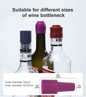 Bouchons de bouteilles de champagne en silicone pour bouteilles de vin, nouveau design naturel, personnalisé et réutilisable