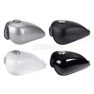 Tanque de Combustible para Motocicleta de 9L/2.4Gal, Tanque de Gasolina de Acero Inoxidable Estilo Cafe Racer para Suzuki GN125 GN250 - Product Image 2