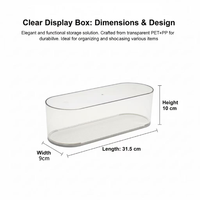 Boîte de présentation empilable en acrylique transparent pour figurines, boîte de rangement modulaire en plastique pour jouets de collection