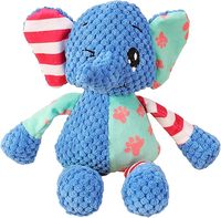 Jouets interactifs pour chiens en peluche douce et durable, écologiques, en forme de petit éléphant et de renard, livraison rapide