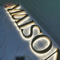 Lettres lumineuses 3D personnalisées en usine, logo Les Lluminacin, enseigne de magasin, lettres en relief LED