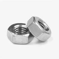 Écrous hexagonaux standard en boîte, zingués (blancs) / finition naturelle, classe 4, grade métrique M3 GB52 pour applications minières