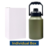 Bouteille d'eau en acier inoxydable 4 litres
