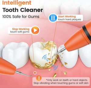 Rechargeable Tooth <b>Cleaner</b> 5 Cleaning Modes <b>Sonic</b> Dental Plaque Remover Electric Tooth <b>Cleaner</b> Calculus Scaler for Home Use - Product Image 2