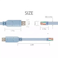 Cable de Consola ANNXIN FTDI USB a RJ45, Cable de Control Serial USB RS232 para Interruptores, Routers, Servidores, Mantenimiento, Venta al Por Mayor