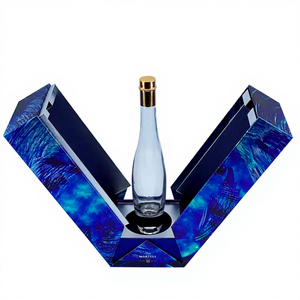 Caja de <span class=keywords><strong>Vino</strong></span> <span class=keywords><strong>Blanco</strong></span> Individual para el Día del Padre, Portátil, Biodegradable, de Cartón, <span class=keywords><strong>con</strong></span> Logotipo - Product Image 1