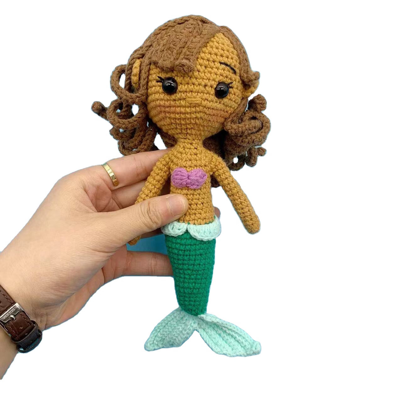 2023, новые модные тренды, вязаные крючком игрушки-русалка, хлопок, Amigurumi, принцесса, Ариэль
