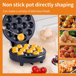 Máquina para Hacer Pasteles y Snacks Automática Antiadherente de Nuevo Diseño, Máquina para Desayunos, Máquina para Sándwiches, Máquina Eléctrica para Hacer Donas - Product Image 4